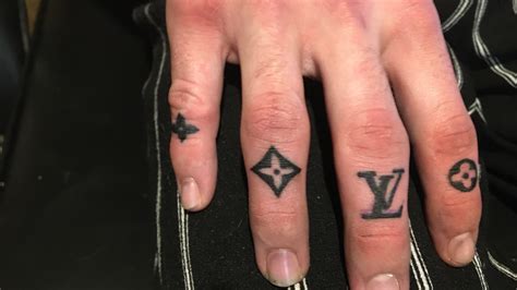 louis vuitton tattoo on finger|louis vuitton logo.